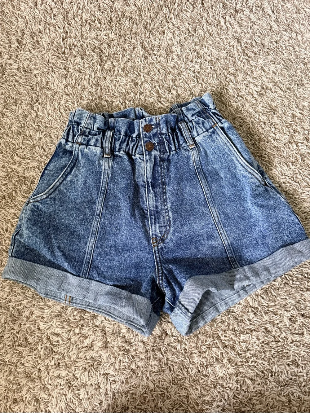 EUC! Abercrombie & Fitch The ‘80s Paperbag Short Ultra High Rise 30/10 - Picture 1 of 4